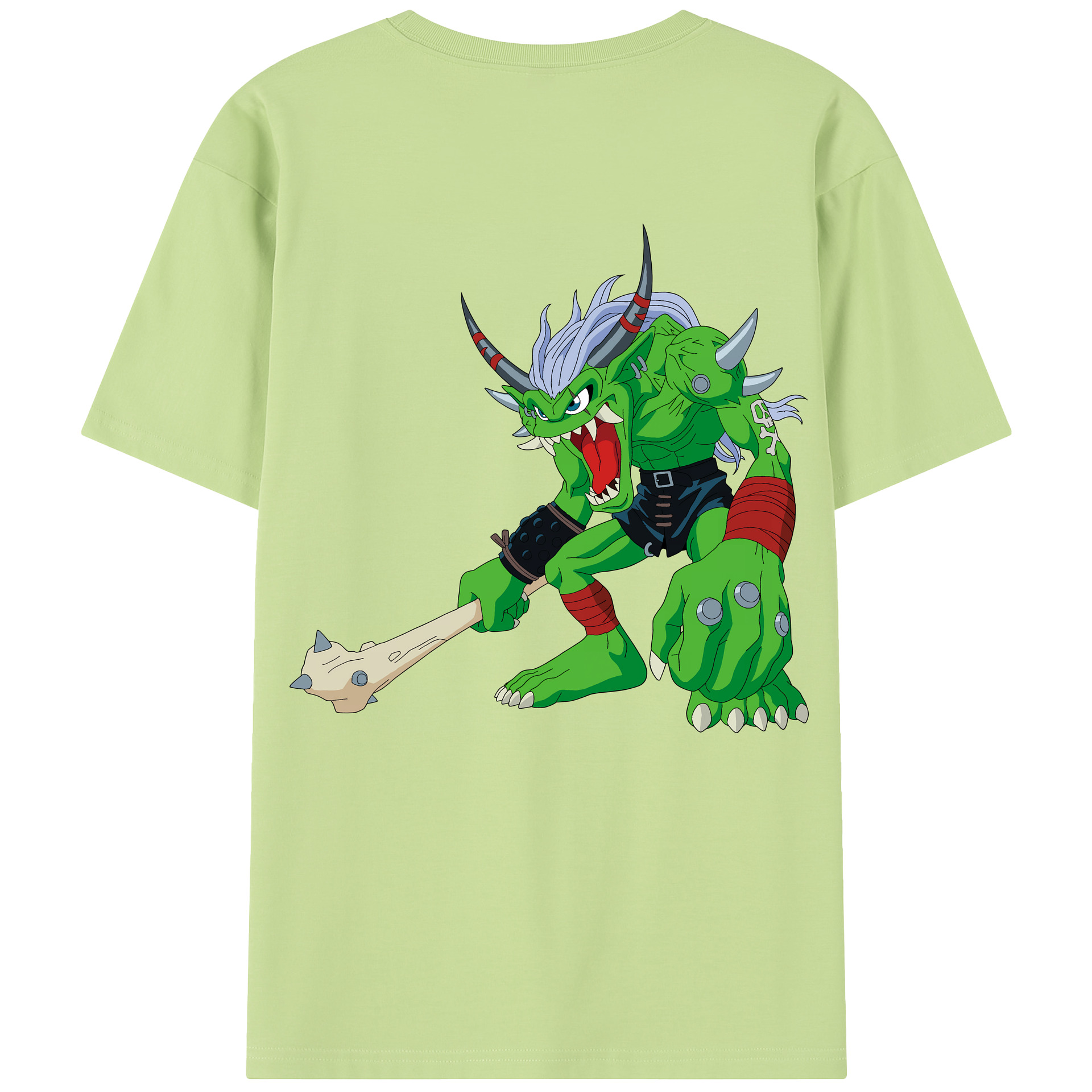 （画像用） Digimon デジタルモンスター/デジモン 綿100％半袖Tシャツ（背面プリント）